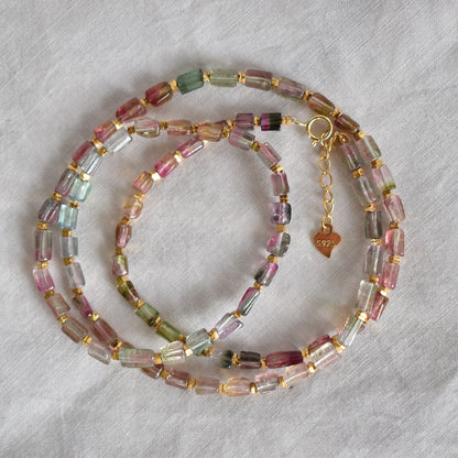 Rainbow Tourmaline Necklace