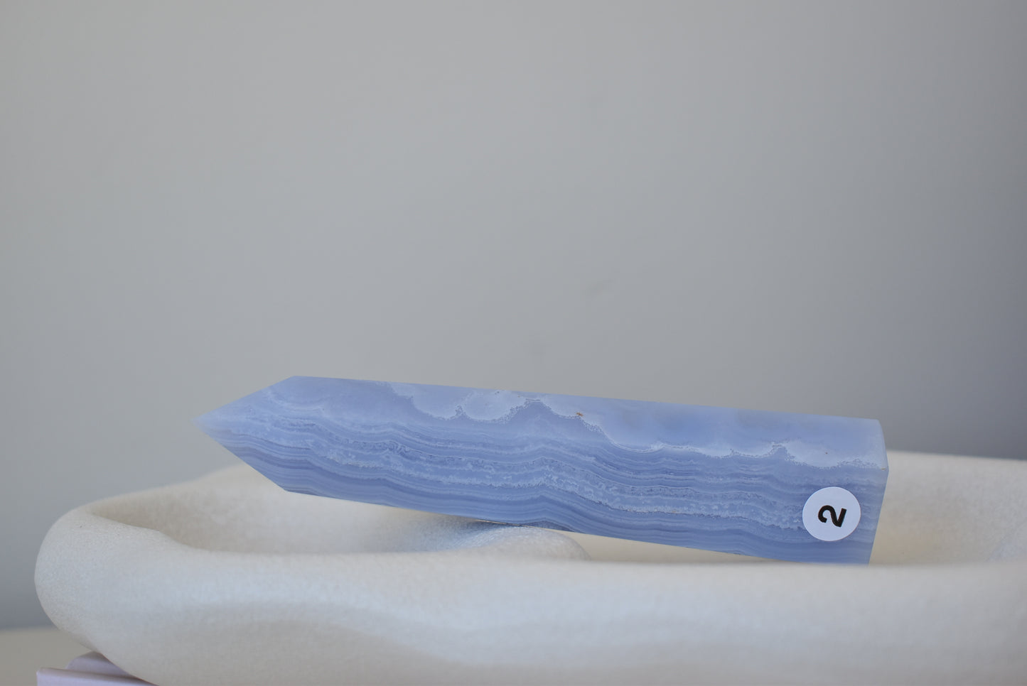 Large Blue Lace Agate Point #2