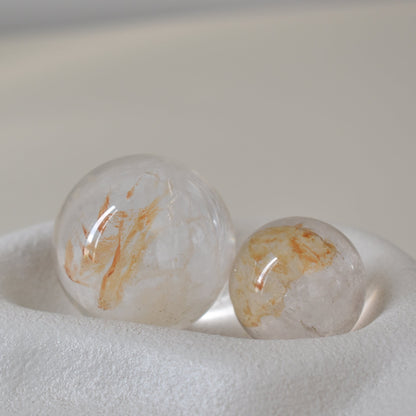 HG Golden Healer Hematoid Quartz Sphere