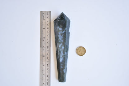 Lagre Moss Agate Wand #1 353g