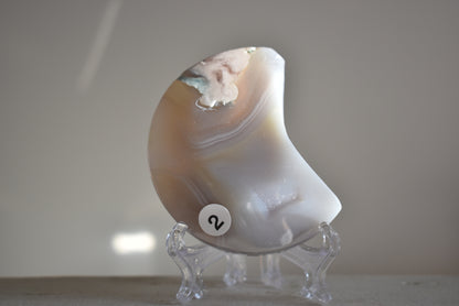 Blossom Flower Agate Moon