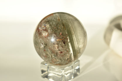 Garden Quartz Lodolite sphere #1