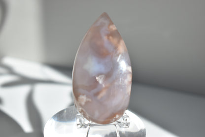 High Grade Flower Agate Teardrop Shape