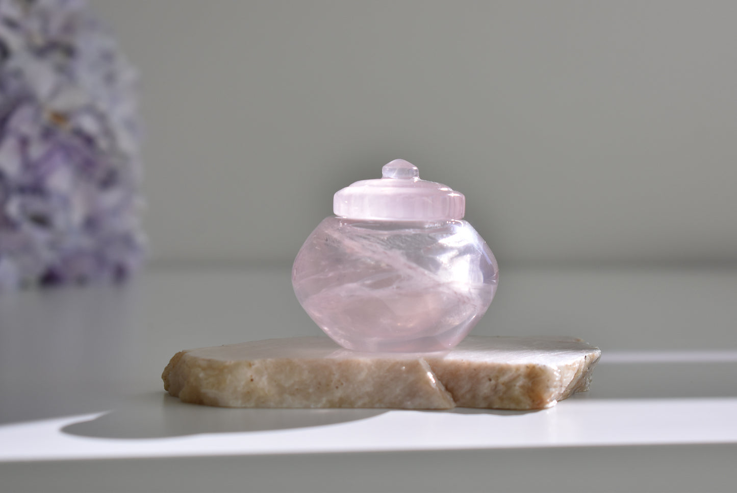 Asterism Rose Quartz Little Jar（small）