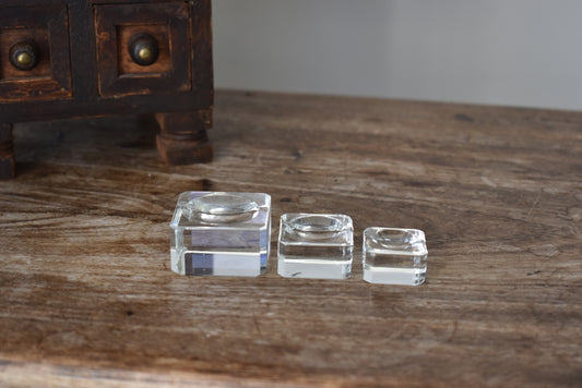Glass Cube Sphere Holder (3 Sizes)