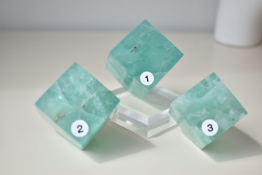 Green Fluorite Cubes