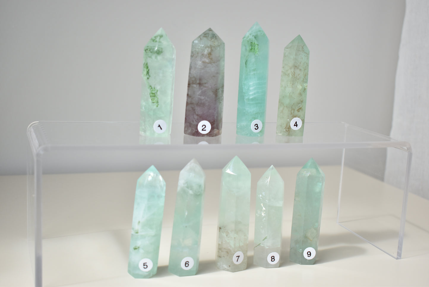 Green Fluorite Points