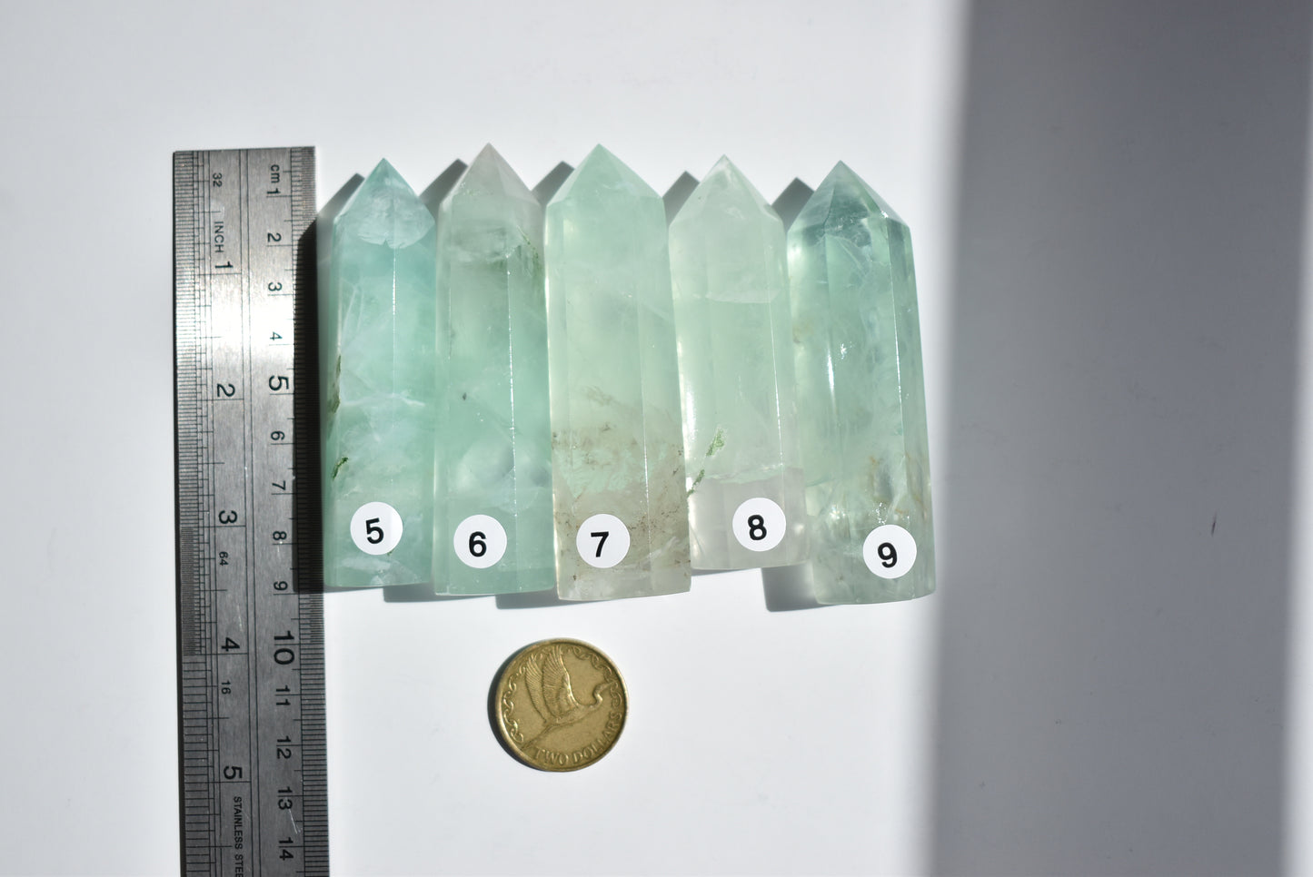 Green Fluorite Points
