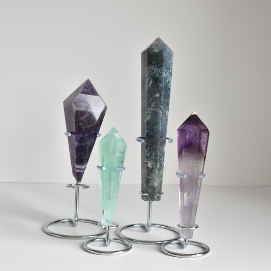 Wands Silver Metal Stand