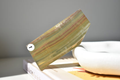 Pastel Rainbow Fluorite Slab #1 180g