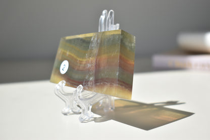 Pastel Rainbow Fluorite Slab #2 118g