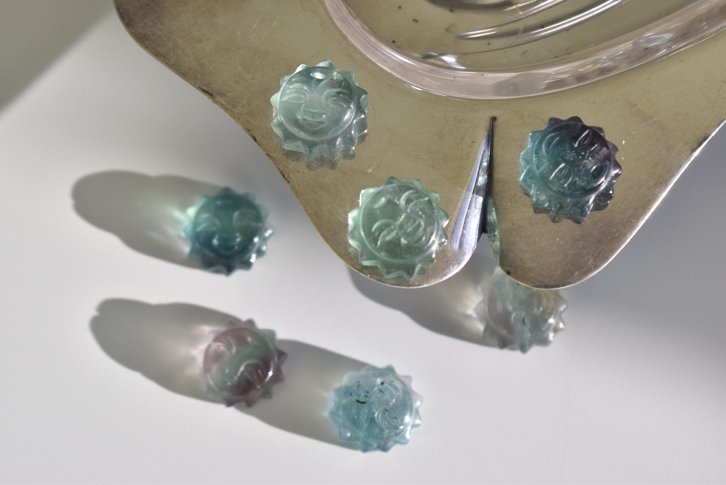 Fluorite Sun Carving