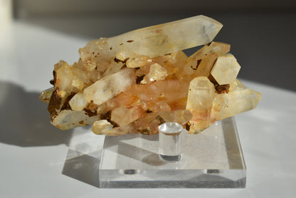 Brazil Orange Quartz Raw Baby Cluster #3