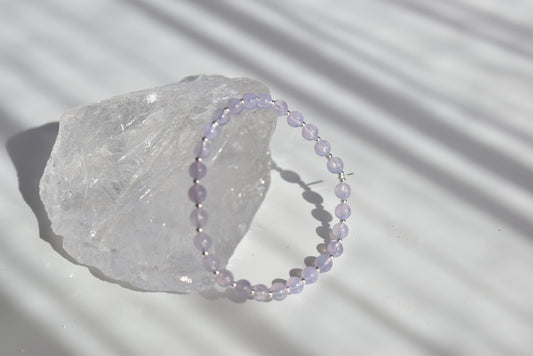 Lavender Moon Quartz Bracelet 5mm