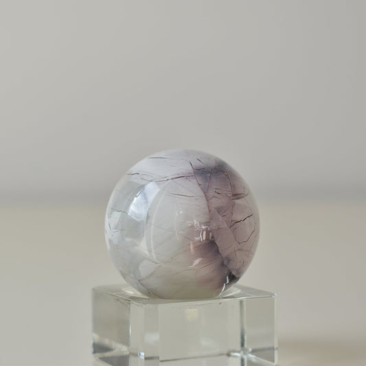 HG Rare Hyacinth Jasper Sphere from Utah 56g