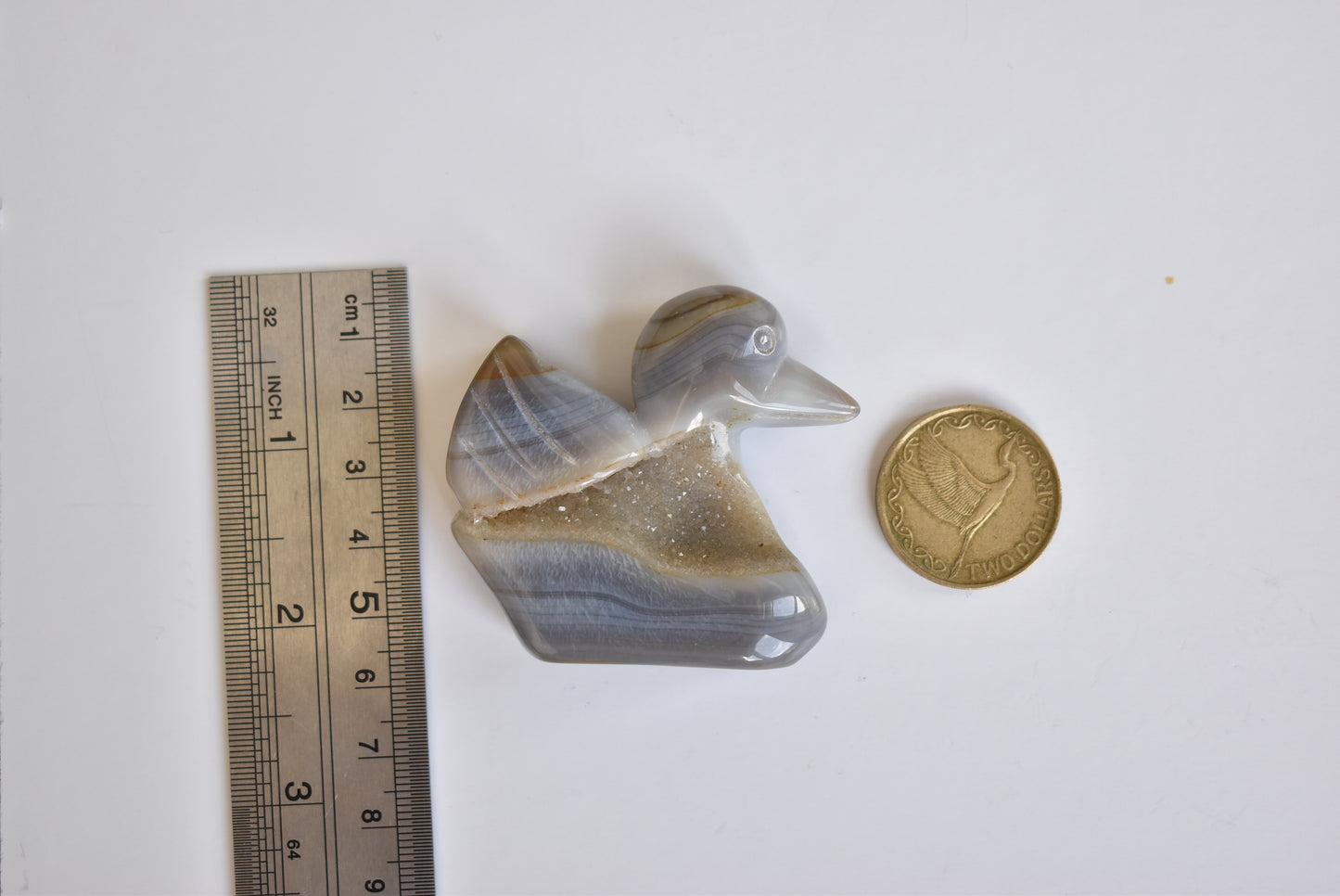 Agate Druzy Duck