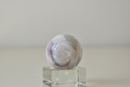 HG Rare Hyacinth Jasper Sphere from Utah 56g