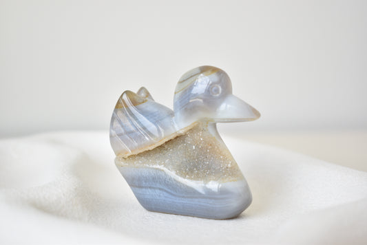 Agate Druzy Duck
