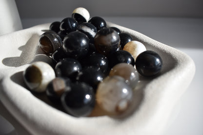Baby black Agate sphere 20mm