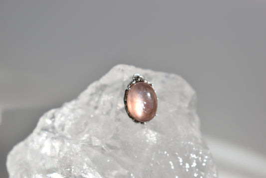 Pink Lepidolite Sterling Sliver Pendent
