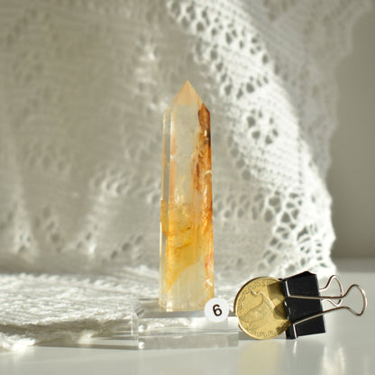 Golden Healer Quartz Point #6