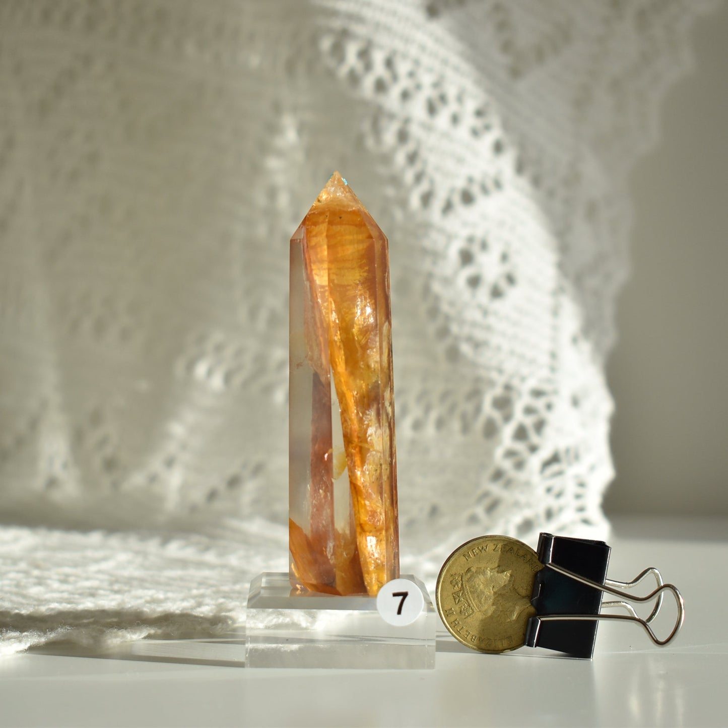 Golden Healer Quartz Point #7