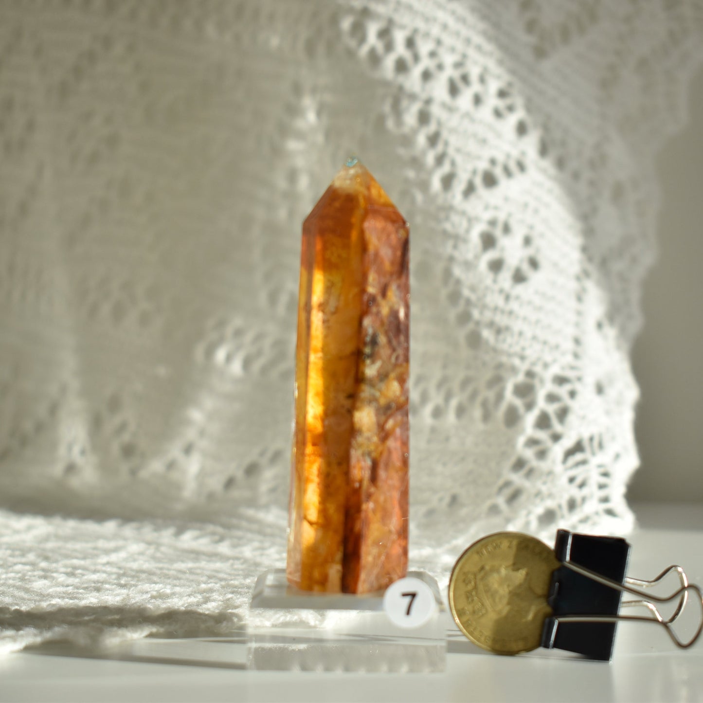 Golden Healer Quartz Point #7