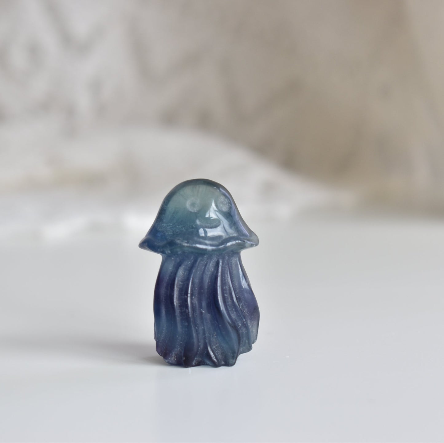 Fluorite Jellyfish Carving #1