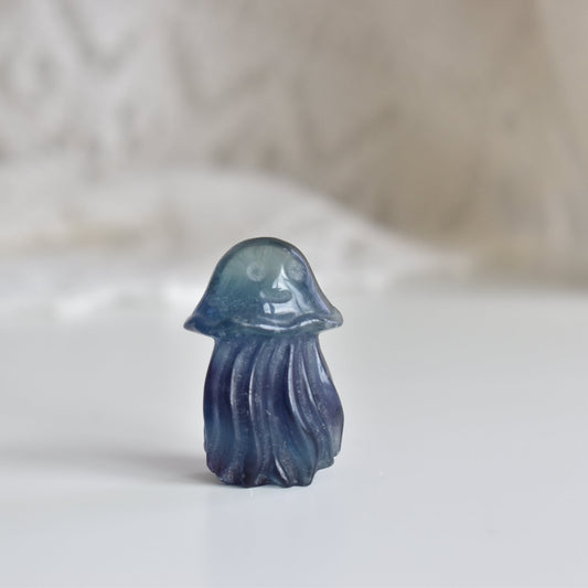 Fluorite Jellyfish Carving #1