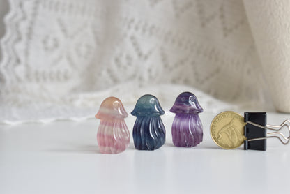 Fluorite Jellyfish Carving #3