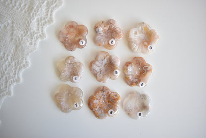Flower Agate Flower (Sphere Stand)