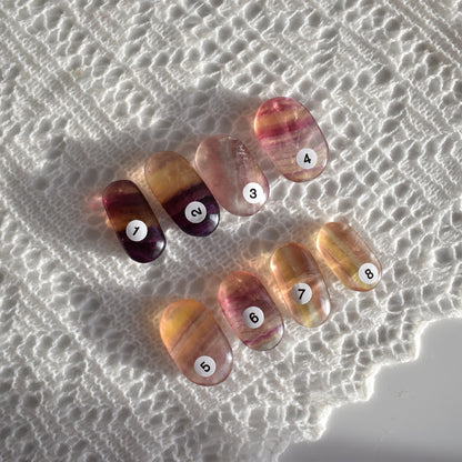 Candy Fluorite Palm Stone