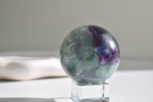 Feather Fluorite Sphere #2