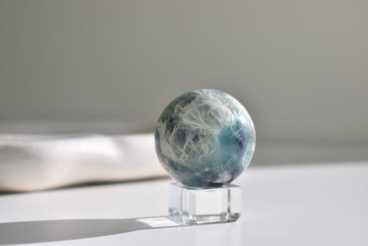 Feather Fluorite Sphere #5
