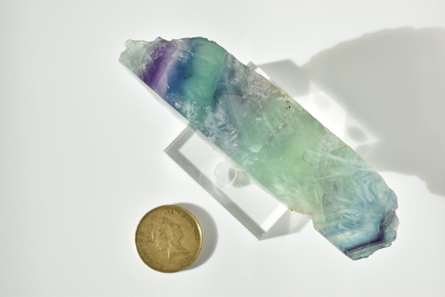 Feather Green Fluorite Raw #4