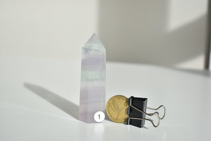 Lavender Fluorite Point #1