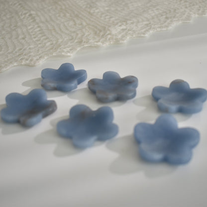 Angelite Flower Worry Stone