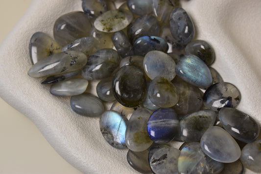 Blue Labradorite Flat Tumbled