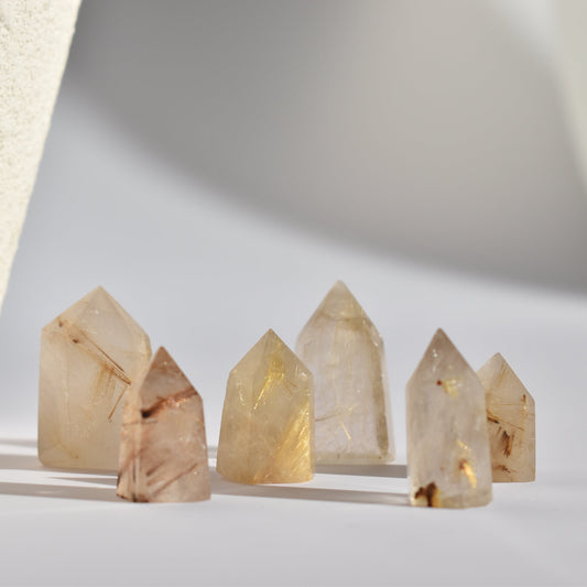 Small Golden Rutilated Quartz Point