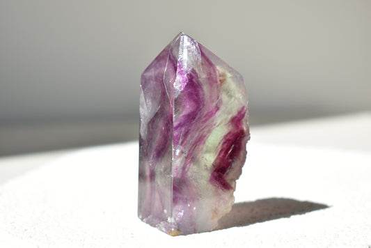 Half Raw Fluorite Point