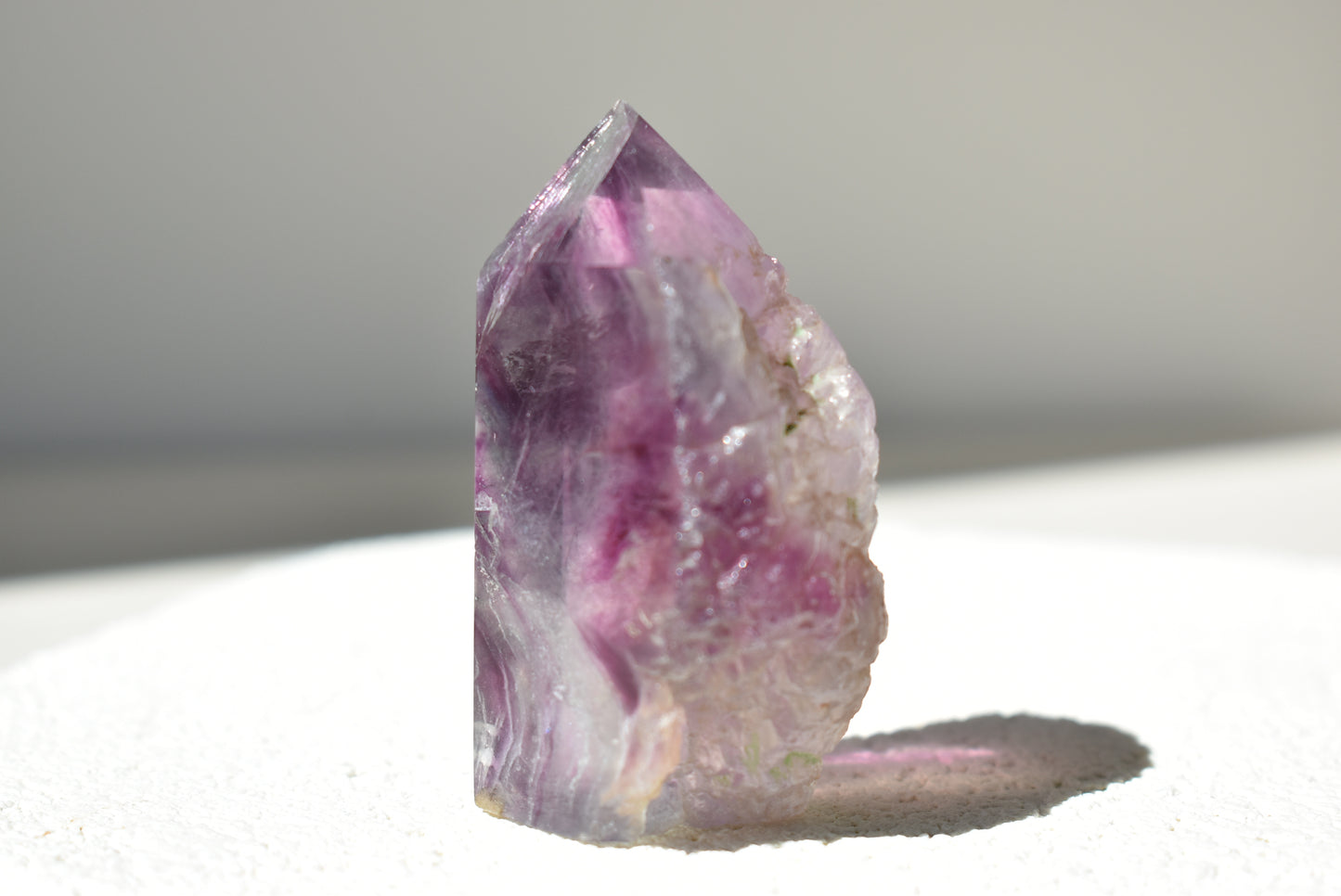 Half Raw Fluorite Point