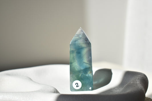 Feather Fluorite Point #2