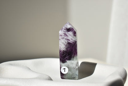 Feather Fluorite Point #7