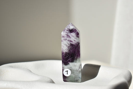 Feather Fluorite Point #7