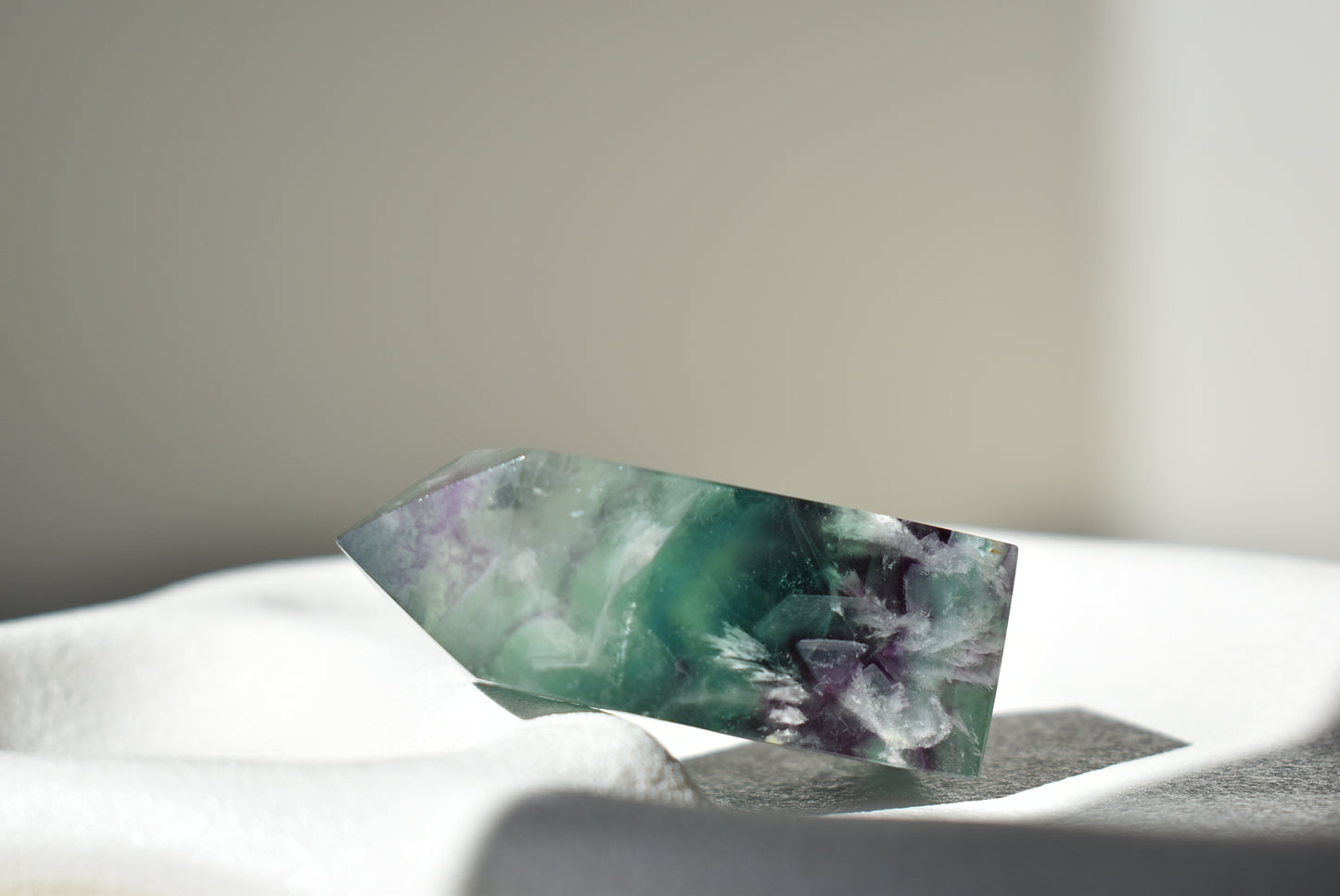Feather Fluorite Point #8