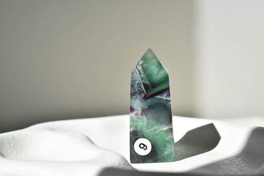 Feather Fluorite Point #9