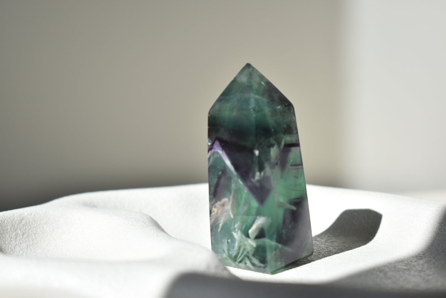 Feather Fluorite Point #9