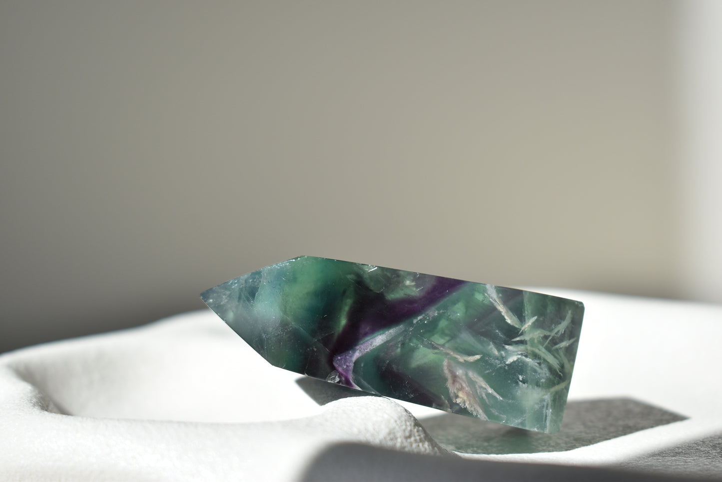 Feather Fluorite Point #9