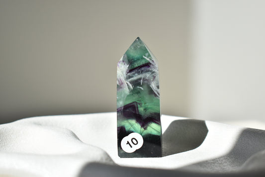 Feather Fluorite Point #10