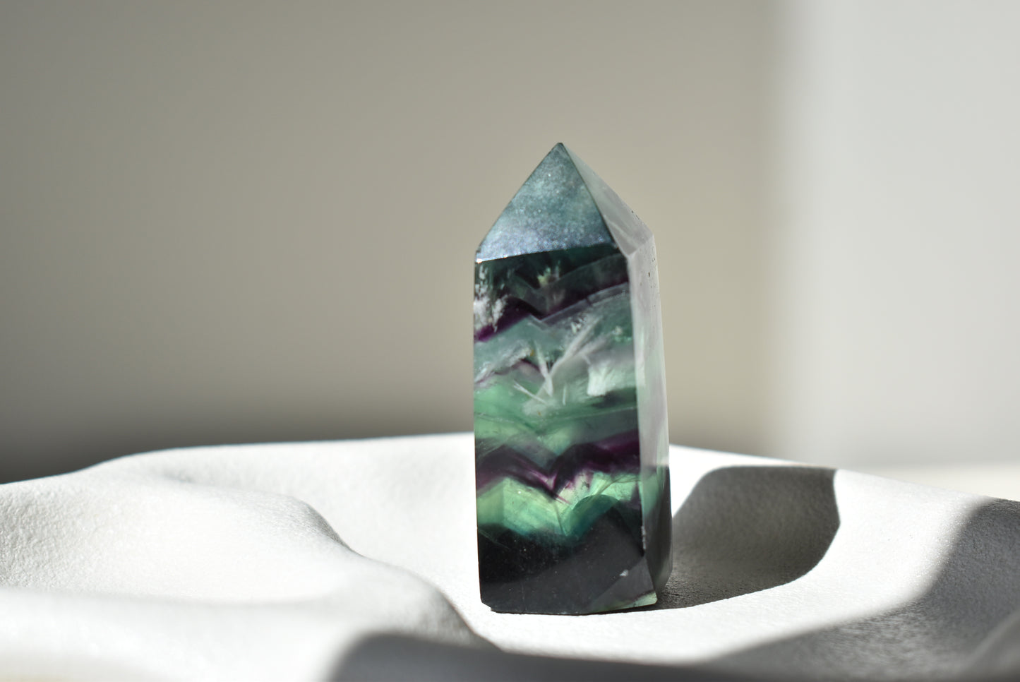 Feather Fluorite Point #10